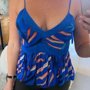 Free People Blue Tank